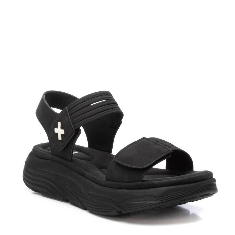 NEW XTI women's open sandals in black
